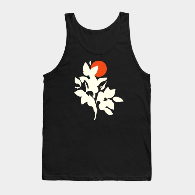 Minimalist Abstract Nature Art #26 Plant Growth Tank Top by Insightly Designs